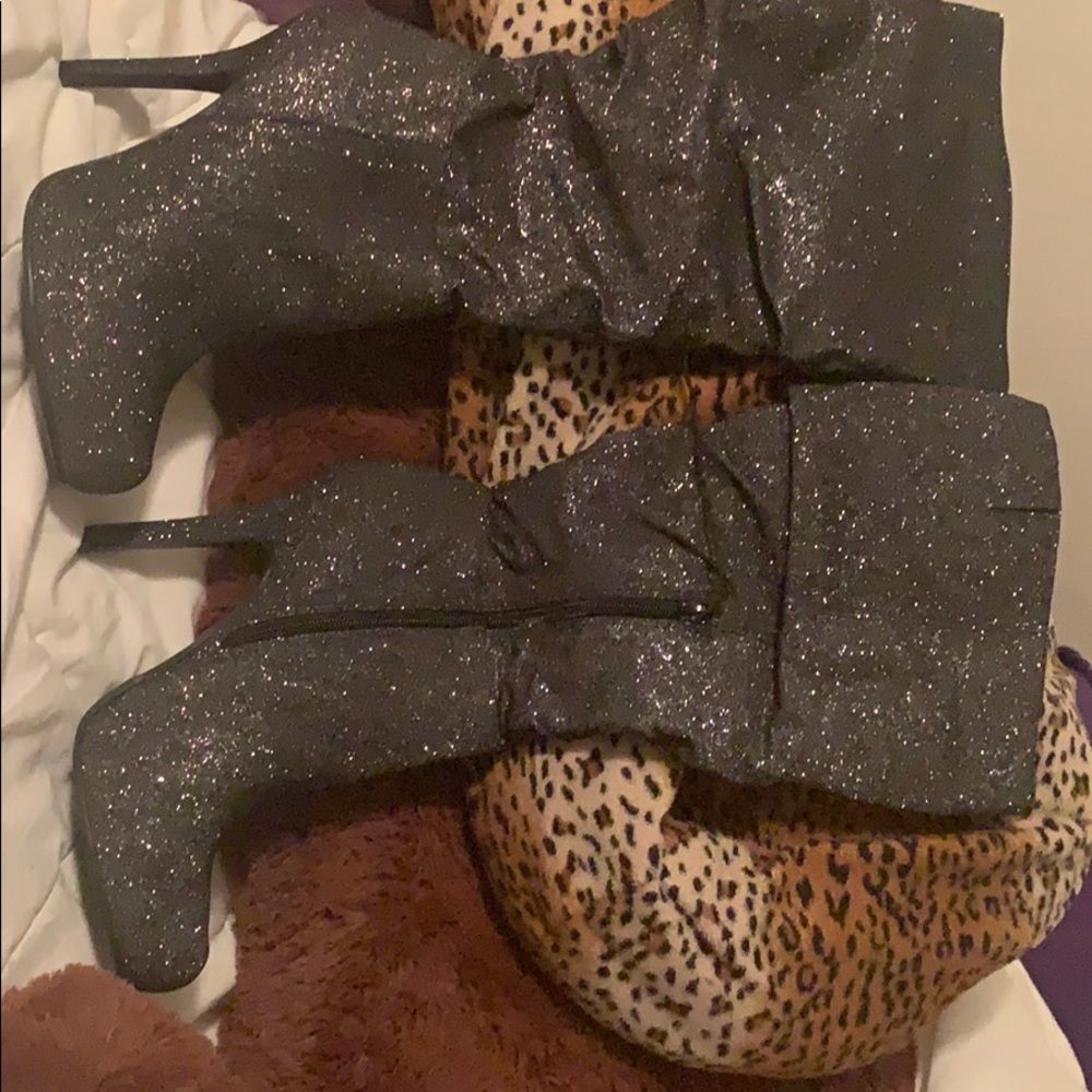 Brand new black Sparkle boots